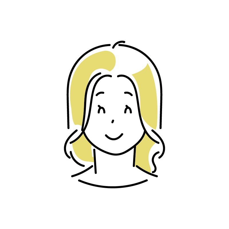 若い女性のイラスト